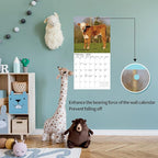 2026 Wall Calendar,Calendar 2026, November 2025 - December 2026, Wall Calendar Baby Moo Moos, 12" x 24" Opened,Full Page Months Thick & Sturdy Paper for Calendar Organizing & Planning