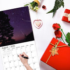 windrio 2026 Wall Calendar, Calendar 2026, July 2025 - December 2026, Wall Calendar Meteor Showe, 12" x 24" Opened,Full Page Months Thick & Sturdy Paper for Calendar Organizing & Planning