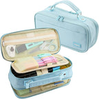 JOINPRO Pencil Case, Large Capacity Pencil Case Organizer; Double Zipper Storage Bag; Big Pencil Pouch for College School Office Teen Girl Boy Men Women Adult