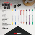 RevMark Personalized Ballpoint Pen, Custom Printed Name, Business or Event Information, Timeless Advertising, USA Made Pens, Promotional Marketing, Smooth Black Ink, Bulk Pack (Black,500 Ct.)