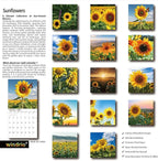 2026 Wall Calendar,Calendar 2026, November 2025 - December 2026, Wall Calendar Sunflowers, 12" x 24" Opened,Full Page Months Thick & Sturdy Paper for Gift Perfect Calendar Organizing & Planning
