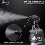 Screen Cleaner Spray & Wipe Kit (Streak & Scratch Free) Computer Screen Cleaner + 2 Microfiber Cleaning Cloths Cleaning Kit LCD LED OLED Touchscreen Flat Smart TV Monitor Laptop Electronics Car 16oz