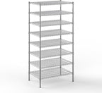 Regal Altair 24" Deep x 36" Wide x 74" Height Wire Shelving Kit | 8-Tier | NSF Commercial Storage Rack Unit