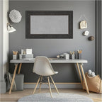 Amanti Art Black Framed Magnetic Board 17x29 Small Vision Board for use with Magnets, 100% Metal Sheet to Display Items as Office Decor or for Home Organization in mudroom, Kitchen or Kids Room