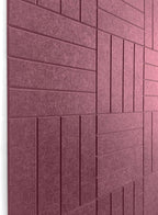 DECORITA Felt Bulletin Board Tiles | Modern Cork Board Alternative | Large Cork Boards for Walls | Aesthetic Felt Wall Panels for Office & Home Decor | Pinboard & Photo Board (12-Pack) | Red Wine