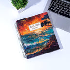 CAGIE Planner 2025-2026 Monthly: 12 Months July 2025 - June 2026 Calendar Daily Weekly Yearly Agenda 8.5" x 11" Large Academic Spiral Planners for Women with Tabs Stickers, Sunset