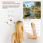 2026 Wall Calendar,Calendar 2026, November 2025 - December 2026, Wall Calendar Gardens, 12" x 24" Opened,Full Page Months Thick & Sturdy Paper for Calendar Organizing & Planning