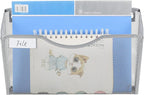 EasyPAG 6 Pack Wall File Organizer with Label Panel, Mesh Hanging File Folder Organizer for Letter/A4 Size Folders, Wall Mounted Vertical Mail Holder for Paperwork, Office, Home, School, Silver