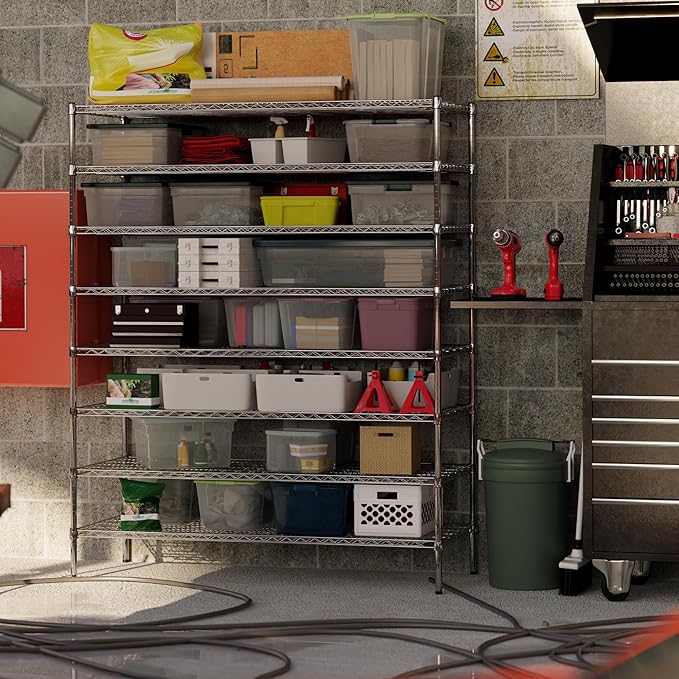 Regal Altair 24" Deep x 60" Wide x 74" Height Wire Shelving Kit | 8-Tier | NSF Commercial Storage Rack Unit