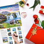 2026 Wall Calendar,Calendar 2026, November 2025 - December 2026, Wall Calendar Waterfall, 12" x 24" Opened,Full Page Months Thick & Sturdy Paper for Calendar Organizing & Planning