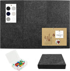 Large Cork Board Tiles for Wall with Push Pins, Removable 36" x 24" Bulletin Board Sets, Adhesive Pin Board | Magrowill 6 Packs Felt Panels for Office Home Classroom Dorm Interior Wall Decor