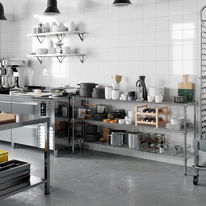 Regal Altair 14" Deep x 72" Wide x 34" Height Wire Shelving Kit | 3-Tier | NSF Commercial Storage Rack Unit
