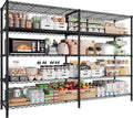 5 Tier Storage Shelves Metal Shelving Unit Load 1500LBS,Adjustable Wire Shelving Pantry Shelves for Storage,Kitchen Shelves Storage Rack for Commercial Garage Shelving Heavy Duty,61.7"W*72.4"H*15.8"D