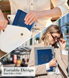 PAIBAS Lined Journal Notebook for Women Men, 160 Pages, A5 Hardcover Vintage Leather Journaling Notebooks for Work, School, Note Taking, Travel, Bible Study, Daily Diary for Writing 5.8"x8.5" (Navy)