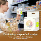 2 Inch Color Coding Round Labels (2000Pcs, 4 Rolls) - Round Colored Dot Stickers for Inventory, Pantry, Warehouse Organization - Fluorescent Yellow Circle Dot Labels