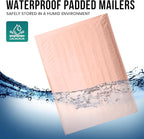 Levex - #000 4" x 8" [5 Pack] Light Pink Poly Bubble Mailers, Padded Envelope Mailers, Packing Envelope & Mailing Bags for Shipping