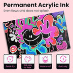 BIGTHUMB 3 Pcs Pink Jumbo Permanent Markers: 15mm Wide Tip Thick Acrylic Paint Pen Large Calligraphy Marker for Rock Painting, Poster, Sign, Canvas, Glass, Wood, Ceramic