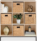 Best Choice Products 9-Cube Bookshelf, 3-Tier Wood Storage Bookcase W/Legs, 11in Shelf Opening, Cube Organizer, Living Room, Office, Nursery - Light Oak