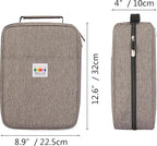 JAKAGO 274 Slots Colored Pencil Case Large Capacity Pen Holder for Artist Painter Zipper Organizer Bag for Marker Highlighter Storage Case for Office Sketch Travel Supplies(Gray)