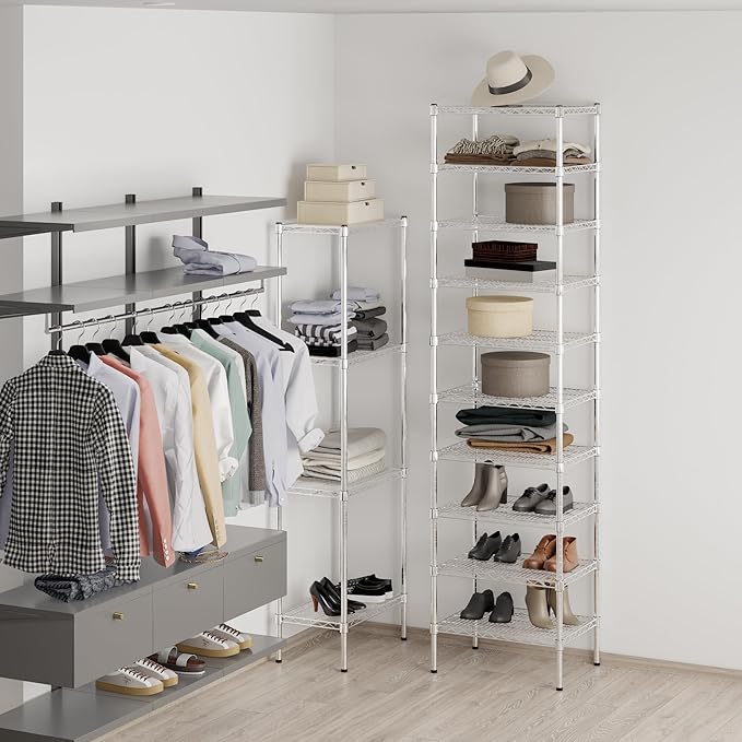 Regal Altair 18" Deep x 24" Wide x 96" Height Wire Shelving Kit | 10-Tier | NSF Commercial Storage Rack Unit
