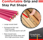 GRAPHITE Hard Lead Carpenter Pencils Bulk - (72) Pieces Lumber Wooden Pencil #2 (HB) - Neon Pink