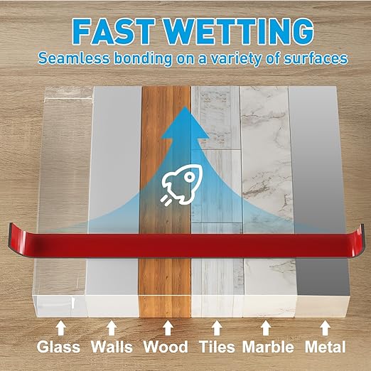 EMITEVER Double Sided Tape Heavy Duty, Tesa Adhesive Mounting Tape Waterproof, 0.59IN x 15.4FT Strong Acrylic Foam Tape for Walls, Automotive, Home Office Decor
