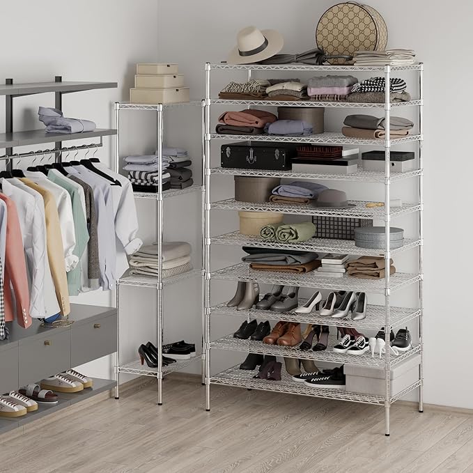 Regal Altair 24" Deep x 48" Wide x 86" Height Wire Shelving Kit | 10-Tier | NSF Commercial Storage Rack Unit