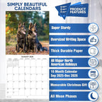 2026 German Shepherds Monthly Wall Calendar | Dog Calendar September 2025 - December 2026