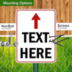 Custom Arrow,Custom Directional Sign, Up Arrow,18x24 Inches, Rust Free .063 Aluminum, Fade Resistant, Made in USA by My Sign Center