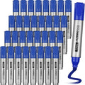 Fuutreo 32 Pcs Jumbo Permanent Markers Bulk Large Chisel Tip Permanent Markers Waterproof Jumbo Pens Quick Drying Office Supplies(Blue)