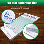 Guest Check Books 10 Pack, Guest Checks for Servers, Server Note Pads, Waitress Accessories Writing Pad, Thick Server Paper with Guest Receipts, Restaurant Supplies Order Pad Total 500 Sheets