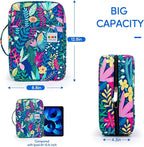 YOUSHARES 300 Slots Color Pencil Case - Pen Case Organizer with Handy Wrap & Zipper, Multilayer Holder for Prismacolor Colored Pencils & Gel Pen (Rainforest)
