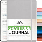 Gratitude Journal & Self Care Journal - Guided Journal, Mindfulness Journal & Mental Health Journal All-In-One - Premium Daily Journal For Women & Men - A5 5.8" x 8.3" - Grey