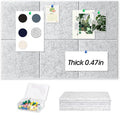 Thick Cork Board Tiles for Wall with Push Pins, Removable 36"x24"x0.47" Bulletin Board Sets, Self-Adhesive Pin Board | Magrowill 6 Packs Felt Panels for Office Home Classroom Dorm