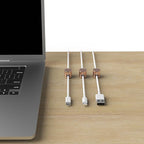 ICONIT Cable Anchors for Desk Organization | Premium Aluminum Cord Organizers | Charger + Cable Management Clips for Home & Office | Stylish, Sturdy, & Functional | (3 Pack) (Copper)