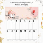 RED EMBER The Big Grid - Floral 2026 Wall Calendar 12 Month | 12" x 24" Open | Thick & Sturdy Paper | Holiday Gift | Jumbo Large Print Nature Calendar 2026