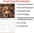 2026 Wall Calendar,Calendar 2026, November 2025 - December 2026, Wall Calendar Beagles, 12" x 24" Opened,Full Page Months Thick & Sturdy Paper for Calendar Organizing & Planning