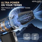 SAILHAPI Powerful Air Duster 300000RPM, Handheld Office Duster Blower Replaced Can of Air, Rechargeable Durable Small Blower for PC Gamers, Barber, Laptop & Snow Removal, Birthday Gifts for Dad