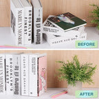 Zyners 8 Pieces Bookends, Metal Bookends for Shelves, Non-Skid Heavy Duty, Unicorn Cute Book Ends for Kids, Girls, Children(5.3 x 4 x 7.5 inches)