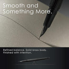TAG Submarine Luxury Fountain Pen – TurbineDriven Refill, Gold-Plated Medium Nib, Elegant Writing Gift for Men & Women, Designed by Award-Winning Team