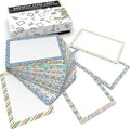 Attractivia Dry Erase Magnetic Labels 3.7 x 2.8 in, Pattern Borders, Medium Dry Erase Magnets, 20-Pack, Colored Erasable Write-On All-Purpose Labels, for Office, Education, Home, Whiteboard