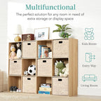 Best Choice Products 6-Cube Storage Organizer, 13.5in Shelf Opening, Bookcase, Display Shelf, Customizable w/ 3 Removable Back Panels – Whitewash