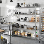 Regal Altair 24" Deep x 72" Wide x 86" Height Wire Shelving Kit | 5-Tier | NSF Commercial Storage Rack Unit