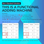 CATIGA 12 Digit Thermal Printing Calculator with Tape Print Out, Ink-Free Adding Machine, 5X Faster Quite at 8.0 LPS, Extra Large Fluorescent Display, Tax Calculation with Clock and Calendar, SP-2401
