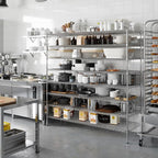 Regal Altair 24" Deep x 72" Wide x 74" Height Wire Shelving Kit | 8-Tier | NSF Commercial Storage Rack Unit