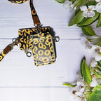 Bolimoss Sunflower ID Badge Holder with Lanyard, Cute Name Badge Holder, Zip ID Case for Work, Office, Nurse, Medical Student, Teacher, Women
