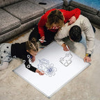 H-Qprobd Dry Erase Board for Wall Aluminum Presentation Magnetic Whiteboard with Long Pen Tray, Wall-Mounted White Board for School, Office and Home (40"x28")