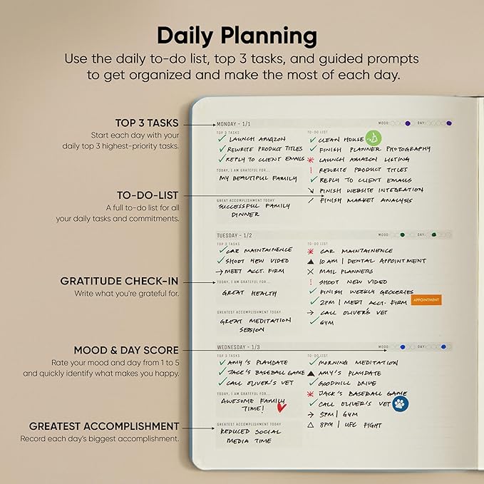 Dated, 2026 Planner, 8.5" x 11" - The Productivity Planner to Achieve Your 2026 Goals - Planner 2026-2027 by PRODUCTIVITY STORE (A4, BLUE)