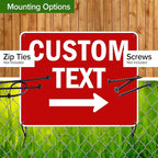 Custom Arrow,Custom Directional Sign, Right Arrow, 24x30 Inches, 55 mil thick HDPE (high density polyethylene) Made in USA by My Sign Center