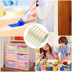 Fainne Masking Tape Bulk General Purpose Masking Painting Tape 55 Yards for Painting Home Office School Stationery Arts Crafts Basic Use, Easy Removal(72 Rolls,0.8 Inch)